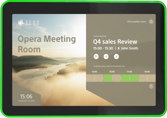 Sony TEOS Room Booking tablet